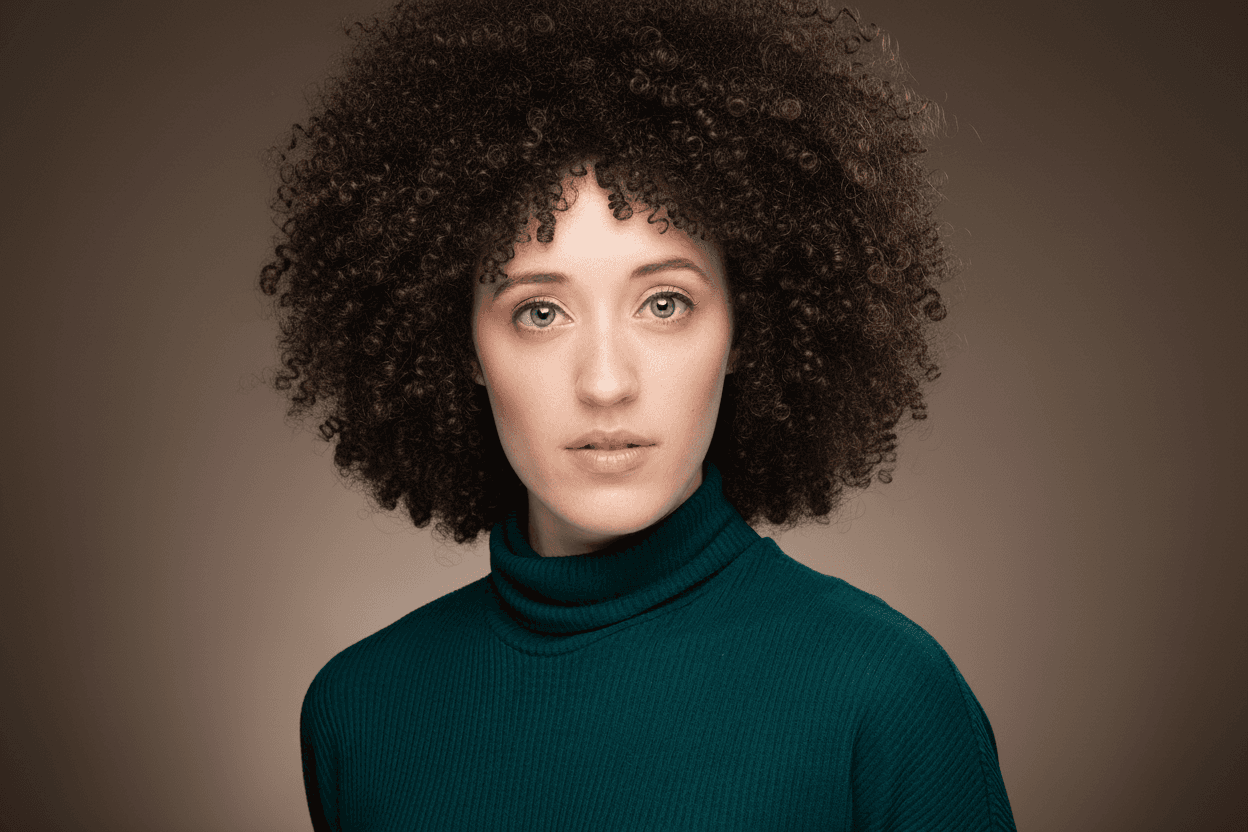 After - voluminous curls